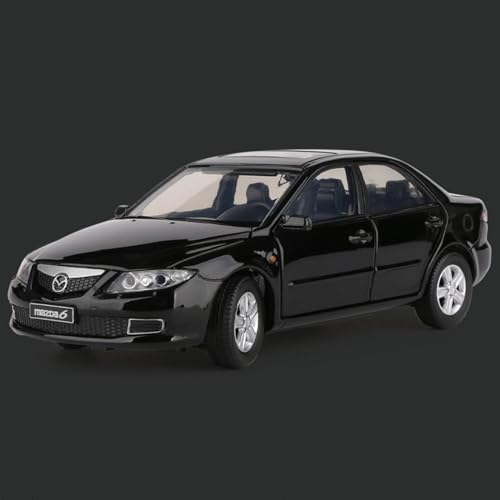 XIANZHOU Exquisites Automodell 1:32 for Mazda 6 Alloy Diecast Car Model Collection Sound Light High Simulation Kinderspielzeug (Größe : Black) von XIANZHOU