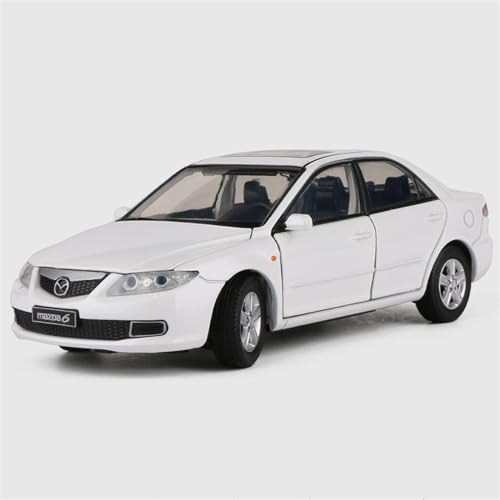XIANZHOU Exquisites Automodell 1:32 for Mazda 6 Alloy Diecast Car Model Collection Sound Light High Simulation Kinderspielzeug (Größe : White) von XIANZHOU