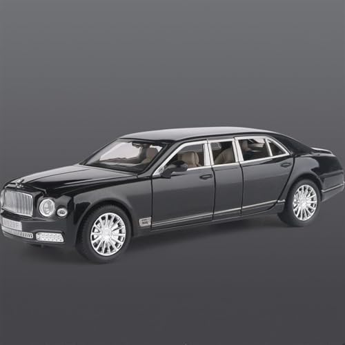 XIANZHOU Exquisites Automodell Luxus-Simulation Automodell Aus Druckgusslegierung 1:24 for Bentley Mulsanne Zur Sammlung (Größe : Black) von XIANZHOU