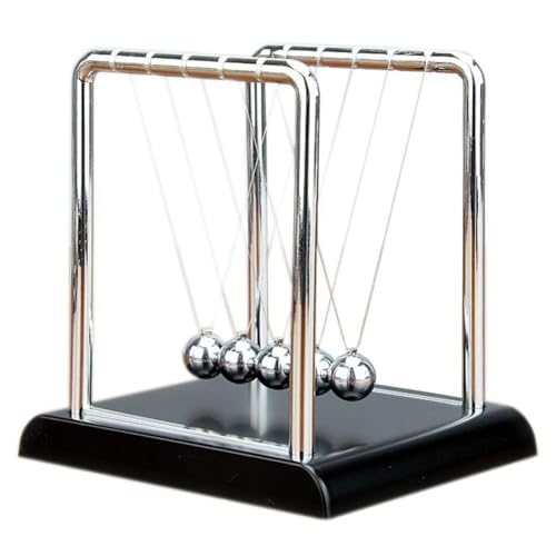 Newton Wiege, Balance-Stahlkugeln, Physik, Wissenschaft, Pendel, Schreibtischspielzeug, Lehrspielzeug, Geschenke, Zubehör, Stressdekoration, Desktop-Entlastung von XIAOBAN