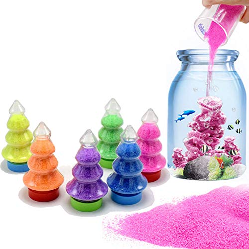 XIAOHONG 6 Stück bunter magischer Sand – Weltraumsand, hydrophober Sand, Sand, Spielzeug, Geschenke für Kinder, Stressabbau, Lernwerkzeug, Neuheiten, Partygeschenke XIAOHONG 6 Stück bunter magischer Sand – Weltraumsand, hydrophober Sand, Sand, Spielzeug, Geschenke für Kinder, Stressabbau, Lernwerkzeug, Neuheiten, Partygeschenke von XIAOHONG