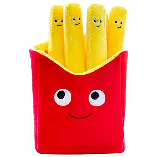XIAOHONG French Fries Plüsch gefülltes Kissen, 40cm Simulation Fries Plüsch Kissen Nettes French Fry Plüsch Spielzeug Lebensmittel Plüsch Kissen Home Decor Xms Geburtstagsgeschenk(Fries) von XIAOHONG