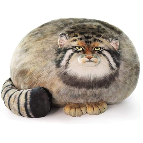 XIAOHONG Molliges Steppenkatzenkissen, 45,7 cm, Pallas-Katzen-Plüschkissen, niedliches Steppenkatzen-Plüschtier, weiches Plüsch, Kätzchen-Plüsch-Wurfkissen, Puppe, großes Plüschtier, Geschenk für XIAOHONG Molliges Steppenkatzenkissen, 45,7 cm, Pallas-Katzen-Plüschkissen, niedliches Steppenkatzen-Plüschtier, weiches Plüsch, Kätzchen-Plüsch-Wurfkissen, Puppe, großes Plüschtier, Geschenk für von XIAOHONG