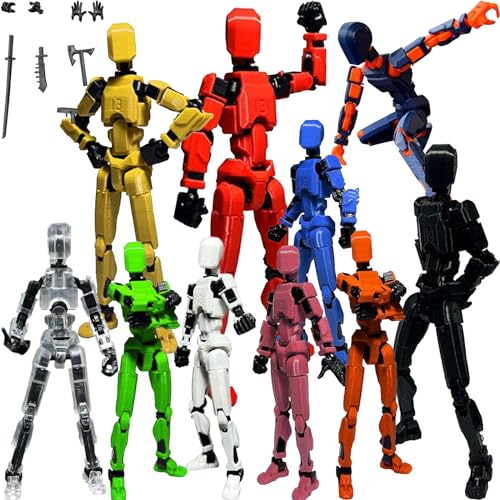 T13 Action Figure, 3D Titans-Figure, Titan 13 Action Figure, 3D Printed Multi-Jointed Movable, Lucky 13 Action Figure Dummy 13 Action Figure, Valentines Gifts for Him (10PCS) von XIAOPINPI