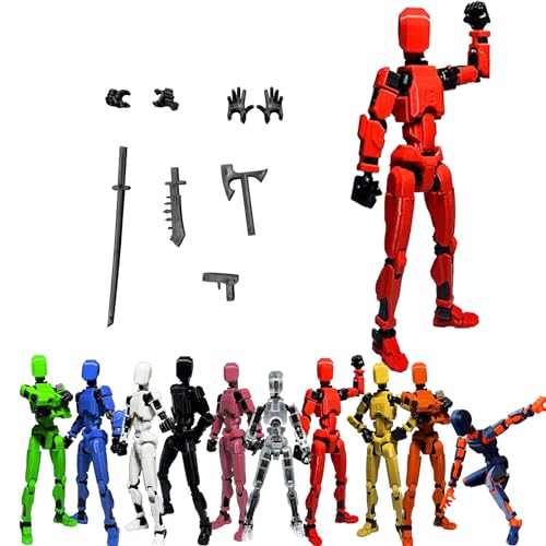 T13 Action Figure | Vollständige Gelenk-Actionfigur | Titan 13 Figur Toy | Actionfiguren Mit Mehreren Gelenken | T13 Types Action Figures | Roboter-Actionfigur, Desktop-Dekorationen (A) von XIAOPINPI