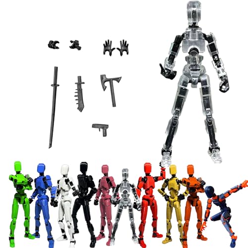 T13 Action Figure | Vollständige Gelenk-Actionfigur | Titan 13 Figur Toy | Actionfiguren Mit Mehreren Gelenken | T13 Types Action Figures | Roboter-Actionfigur, Desktop-Dekorationen (E) von XIAOPINPI
