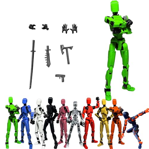 T13 Action Figure | Vollständige Gelenk-Actionfigur | Titan 13 Figur Toy | Actionfiguren Mit Mehreren Gelenken | T13 Types Action Figures | Roboter-Actionfigur, Desktop-Dekorationen (J) von XIAOPINPI