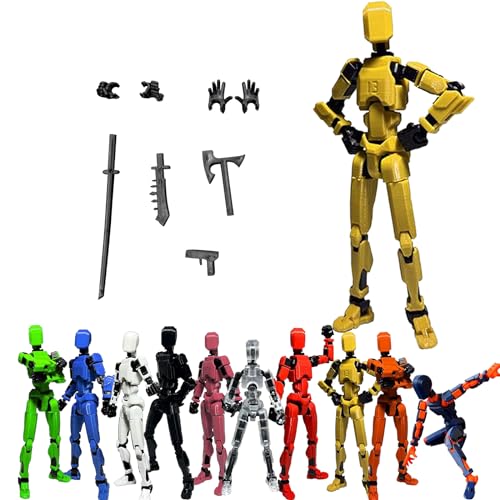 T13 Action Figure | Vollständige Gelenk-Actionfigur | Titan 13 Figur Toy | Actionfiguren Mit Mehreren Gelenken | T13 Types Action Figures | Roboter-Actionfigur, Desktop-Dekorationen (C) von XIAOPINPI