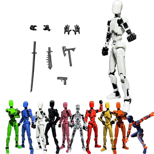 T13 Action Figure | Vollständige Gelenk-Actionfigur | Titan 13 Figur Toy | Actionfiguren Mit Mehreren Gelenken | T13 Types Action Figures | Roboter-Actionfigur, Desktop-Dekorationen (D) von XIAOPINPI