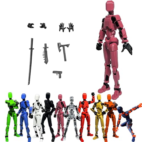 T13 Action Figure | Vollständige Gelenk-Actionfigur | Titan 13 Figur Toy | Actionfiguren Mit Mehreren Gelenken | T13 Types Action Figures | Roboter-Actionfigur, Desktop-Dekorationen (F) von XIAOPINPI