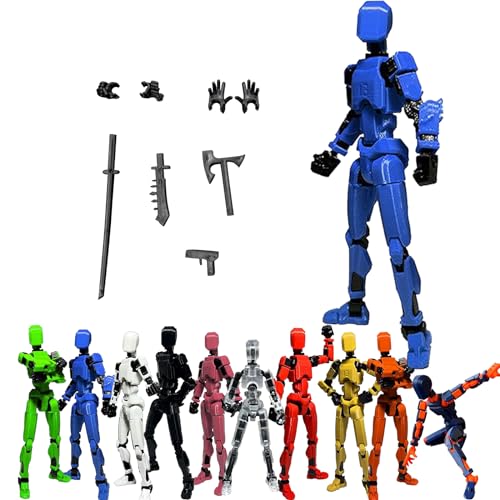 T13 Action Figure | Vollständige Gelenk-Actionfigur | Titan 13 Figur Toy | Actionfiguren Mit Mehreren Gelenken | T13 Types Action Figures | Roboter-Actionfigur, Desktop-Dekorationen (H) von XIAOPINPI