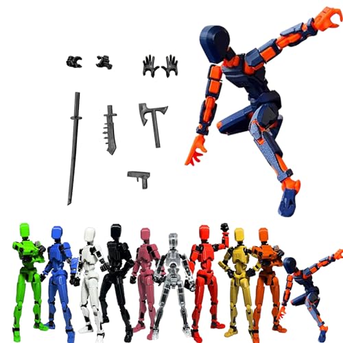 T13 Action Figure | Vollständige Gelenk-Actionfigur | Titan 13 Figur Toy | Actionfiguren Mit Mehreren Gelenken | T13 Types Action Figures | Roboter-Actionfigur, Desktop-Dekorationen (I) von XIAOPINPI