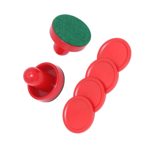 Air Hockey Pucks Und Paddelersatz Plastiklufttischspiel Pusher Mit 4 Pucks Für Spieltische Ausrüstung Tischschubschubset von XIAOQENAN