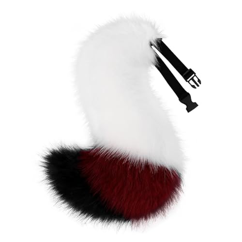XIAOQENAN Bequeme Elastische Katzenohren Haarband Und Schwanzkostümzubehör Für Halloween Und Partys von XIAOQENAN