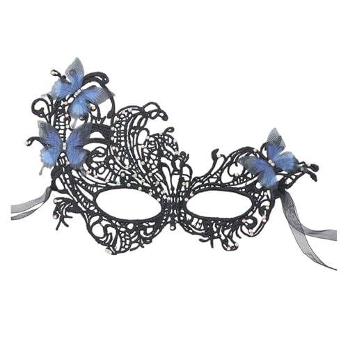 XIAOQENAN Strasssteine ​​Maskerade Maske Venezianer Party Maske Halbgesicht Spitzenmaske Augenmaske Mardi Gras Halloween Party Kostüm von XIAOQENAN