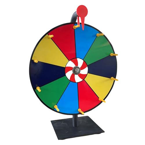 XIAOQENAN Trockenlöschten Rad Mit Vermögen Für Partyspiele Promotion Tabletop Roulette Spinner Farbpreiräder Mit Stand Prize Rädern XIAOQENAN Trockenlöschten Rad Mit Vermögen Für Partyspiele Promotion Tabletop Roulette Spinner Farbpreiräder Mit Stand Prize Rädern von XIAOQENAN