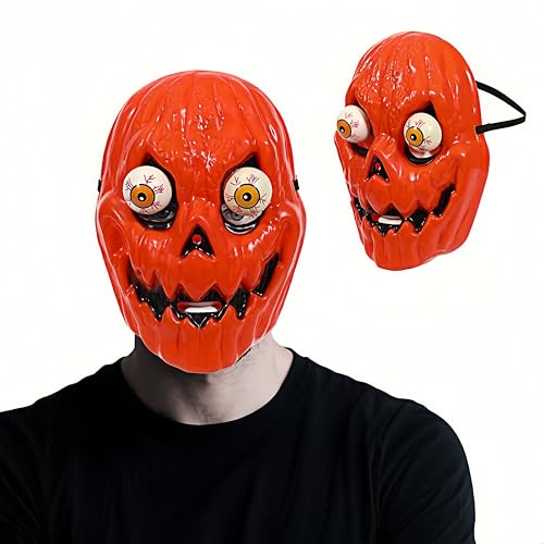 XIAOQIXI Halloween-Maske, 3D-Kürbis-Horror-Maske, Kostüm, Cosplay, Party, anonyme Maske, Erwachsene, Kinder, Unisex XIAOQIXI Halloween-Maske, 3D-Kürbis-Horror-Maske, Kostüm, Cosplay, Party, anonyme Maske, Erwachsene, Kinder, Unisex von XIAOQIXI