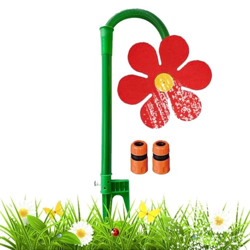 XIAOXIAOYU, Blumengießkanne Für Kinder Outdoor Spiel, 360 Grad Rotierendes Bewässerungssystem Sommer Spielzeug Für Garten Hof Wasserspaß von XIAOXIAOYU