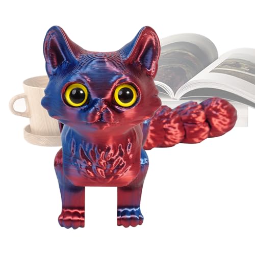 XIAOXIAOYU 3D Gedruckte Katze,Bewegliche Katzen Fidget Toys - Dekofigur Realistisch Für Erwachsene Kinder Wohnzimmer Büro Geschenk XIAOXIAOYU 3D Gedruckte Katze,Bewegliche Katzen Fidget Toys - Dekofigur Realistisch Für Erwachsene Kinder Wohnzimmer Büro Geschenk von XIAOXIAOYU