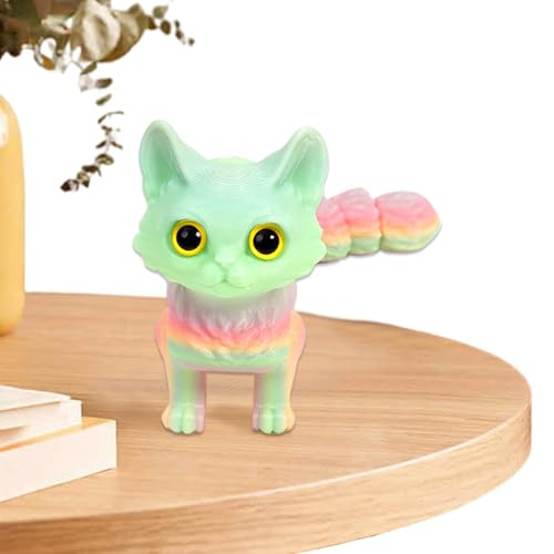 XIAOXIAOYU 3D Gedrucktes Spielzeug Für Kinder,Tierfiguren Artikulierte Katzenspielzeuge - Dekofigur Realistisch Für Erwachsene Kinder Wohnzimmer Büro Geschenk von XIAOXIAOYU