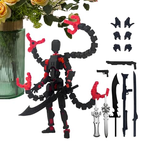 XIAOXIAOYU Actionfigur 3D Gedruckt - Dekorative Modellfiguren für Basteln,Mehrgelenkiges Deko Modell Für Kinder Erwachsene Sammler Vitrinenschrank von XIAOXIAOYU
