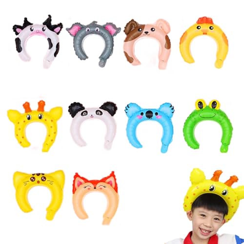 XIAOXIAOYU Aufblasbare Ballon-Stirnbänder | Cartoon-Stirnband, Ballon-Dekoration – Geburtstagszubehör, niedliche Ballon-Stirnbänder für Kinder, verschiedene Stile XIAOXIAOYU Aufblasbare Ballon-Stirnbänder | Cartoon-Stirnband, Ballon-Dekoration – Geburtstagszubehör, niedliche Ballon-Stirnbänder für Kinder, verschiedene Stile von XIAOXIAOYU