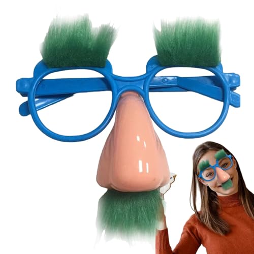XIAOXIAOYU Brille mit Nase - Lustige Halloween Brille | Lustige Brille Neuheit Brille mit Schnurrbart und Nase für Geburtstagsfeiern XIAOXIAOYU Brille mit Nase - Lustige Halloween Brille | Lustige Brille Neuheit Brille mit Schnurrbart und Nase für Geburtstagsfeiern von XIAOXIAOYU