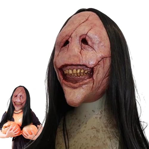 XIAOXIAOYU Halloween-Cosplay-Gesichtsabdeckung, grinsender Teufel, atmungsaktiv, festliches Kostüm, leichter Gesichtsschutz für Rollenspiele XIAOXIAOYU Halloween-Cosplay-Gesichtsabdeckung, grinsender Teufel, atmungsaktiv, festliches Kostüm, leichter Gesichtsschutz für Rollenspiele von XIAOXIAOYU