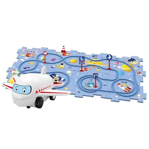 XIAOXIAOYU Interaktives Rennstrecken-Puzzle, Puzzle Racer Kinder-Autostrecken-Set | Interaktiver Eisenbahnwagen-Bausatz für Kinder - Lernspielzeug für Vorschulkinder in leuchtenden Farben für Feste, XIAOXIAOYU Interaktives Rennstrecken-Puzzle, Puzzle Racer Kinder-Autostrecken-Set | Interaktiver Eisenbahnwagen-Bausatz für Kinder - Lernspielzeug für Vorschulkinder in leuchtenden Farben für Feste, von XIAOXIAOYU
