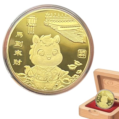 XIAOXIAOYU Münze,Segen Souvenir Münze - 2026 Jahr des s Sammel Souvenir Chinesisches Neujahr Deko Für Erwachsene Kinder Zuhause Schreibtisch Bücherregal XIAOXIAOYU Münze,Segen Souvenir Münze - 2026 Jahr des s Sammel Souvenir Chinesisches Neujahr Deko Für Erwachsene Kinder Zuhause Schreibtisch Bücherregal von XIAOXIAOYU