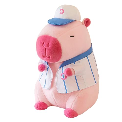 XIAOXIAOYU Plüsch-Capybara-Plüschtier,Gefülltes Capybara-Plüschtier, Süße Puppe Sport Capybara, 14-Zoll-Capybara-Spielzeug, Capybara-Plüschtier mit Baseballmütze, gefülltes Capybara, Wohndekoration XIAOXIAOYU Plüsch-Capybara-Plüschtier,Gefülltes Capybara-Plüschtier, Süße Puppe Sport Capybara, 14-Zoll-Capybara-Spielzeug, Capybara-Plüschtier mit Baseballmütze, gefülltes Capybara, Wohndekoration von XIAOXIAOYU