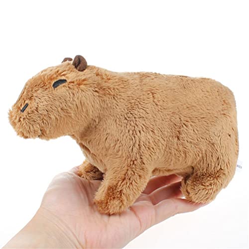 XIAOXIONG Simulation Animal Capybara Plüschtiere Niedliche Capybara Plüschpuppen Wildtiere Stofftiere Geschenk Kinder und Freunde von XIAOXIONG