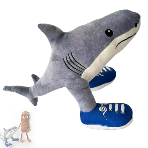 XIAOYIYI Tung Tung Tung Sahur Plush, Tralalero Tralala Plush, 2025 New Game Stuffed Figure Doll, Soft Stuffed Animal Pillow Doll, Geeignet zum Sammeln und Dekorieren für Erwachsene und Kinder XIAOYIYI Tung Tung Tung Sahur Plush, Tralalero Tralala Plush, 2025 New Game Stuffed Figure Doll, Soft Stuffed Animal Pillow Doll, Geeignet zum Sammeln und Dekorieren für Erwachsene und Kinder von XIAOYIYI