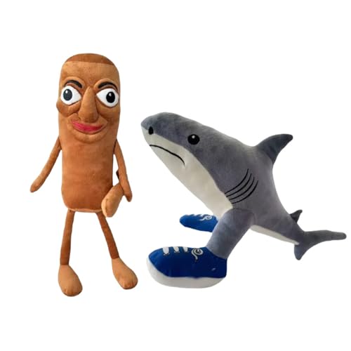 XIAOYIYI Tung Tung Tung Sahur Plush, Tralalero Tralala Plush, 2025 New Game Stuffed Figure Doll, Soft Stuffed Animal Pillow Doll, Geeignet zum Sammeln und Dekorieren für Erwachsene und Kinder XIAOYIYI Tung Tung Tung Sahur Plush, Tralalero Tralala Plush, 2025 New Game Stuffed Figure Doll, Soft Stuffed Animal Pillow Doll, Geeignet zum Sammeln und Dekorieren für Erwachsene und Kinder von XIAOYIYI