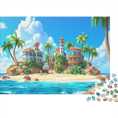 Inselhaus 1000 Piece Jigsaw Puzzle for Adults - Each Piece is Unique, Softclick Technology Means That Pieces Fit Together Perfectly 1000pcs (75x50cm) von XIAOZUUWEI