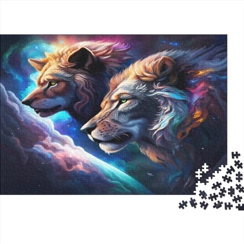 Löwe 500 Piece Puzzles for Adults, Large Challenging Mini Puzzle, Difficult Puzzles, 500 Pieces, Gift for Christmas, Birthday, Home Decoration 500pcs (52x38cm) von XIAOZUUWEI