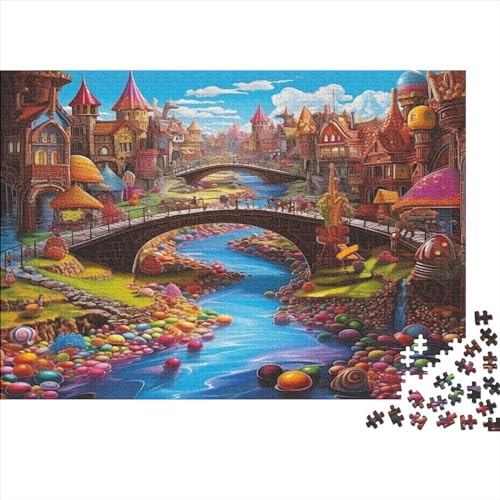 Paradies Puzzle 300 Pieces Adult Wooden Puzzles for Adults EduKatzeional Game Challenge Toy 300 Piece Wooden Puzzles for Adults 300pcs (40x28cm) von XIAOZUUWEI