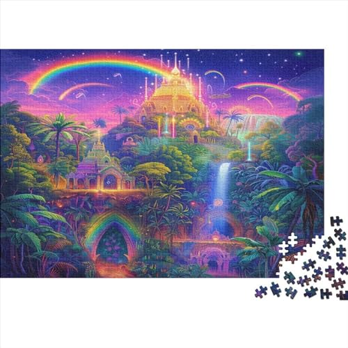Schloss 1000-Piece Adult Jigsaw Puzzle for The Whole Family Made of Recyclable Materials Family Game, Team Building Game, Gift for A Loved One Or Friends 1000pcs (75x50cm) von XIAOZUUWEI