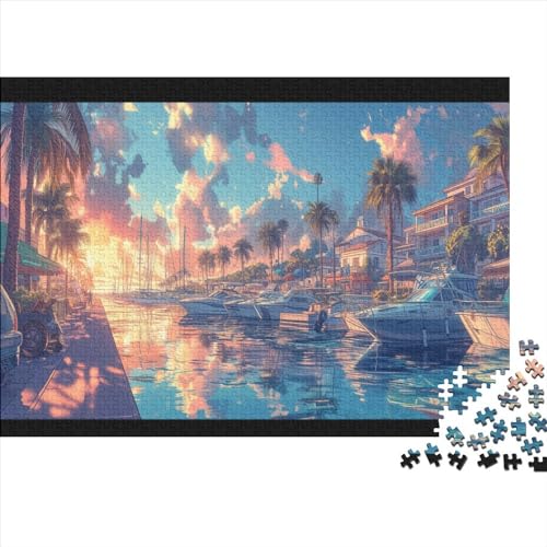 Seebrücke Gibsons Games Puzzle 500 Pieces Sustainable Puzzle for Adults Premium 100% Recycled Board Great Gift for Adults 500pcs (52x38cm) von XIAOZUUWEI
