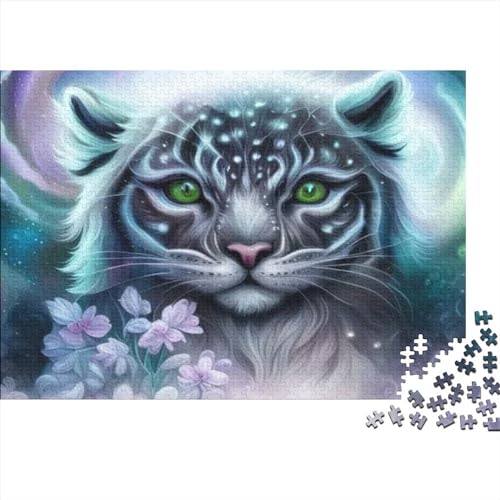Tiger Puzzle 300 Pieces from 9+ Years - Colourful Adult Puzzle with Bright Colours - Skill Game for The Whole Family - Beautiful Gift Idea 300pcs (40x28cm) von XIAOZUUWEI