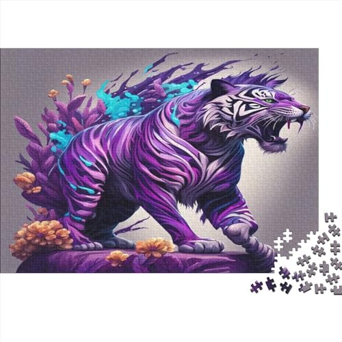 Tiger Puzzles 300 Pieces Adult Puzzles for Adults Educational Game Challenge Toy 300 Pieces Puzzles for Adults 300pcs (40x28cm) von XIAOZUUWEI