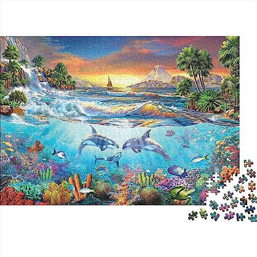 Wasserlebewesen Puzzle Adults 1000 Pieces, Puzzle for Adults and Teenager from 14 Years, Colourful Tile Game Home Decoration 1000pcs (75x50cm) von XIAOZUUWEI