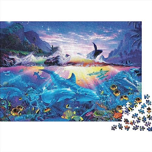 Wasserlebewesen Puzzles for Adults 1000 Pieces Puzzles for Adults Educational Game Challenge Toy 1000 Pieces Wooden Puzzles for Adults Teenager 1000pcs (75x50cm) von XIAOZUUWEI