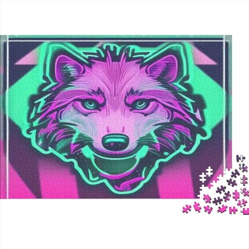 Wolf 1000 Piece Jigsaw Puzzle Puzzles for Kids & Teens, Fun Educational Games for Family Game Night 1000pcs (75x50cm) von XIAOZUUWEI