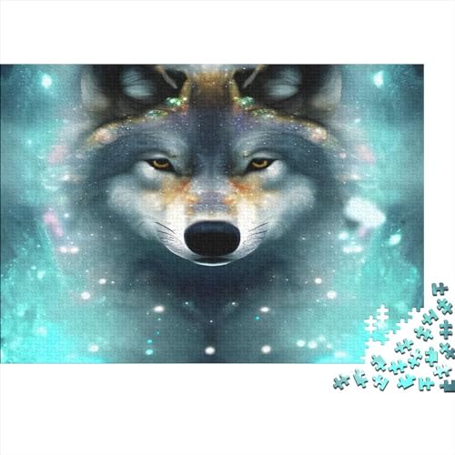 Wolf Puzzle 1000 Pieces for Adults Puzzles Atmospheric Teenagers Family Challenging Games Entertainment Toy Gifts 1000pcs (75x50cm) von XIAOZUUWEI