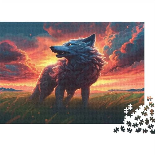 Wolf Puzzle 1000 Pieces from 9+ Years - Colourful Adult Puzzle with Bright Colours - Skill Game for The Whole Family - Beautiful Gift Idea 1000pcs (75x50cm) von XIAOZUUWEI