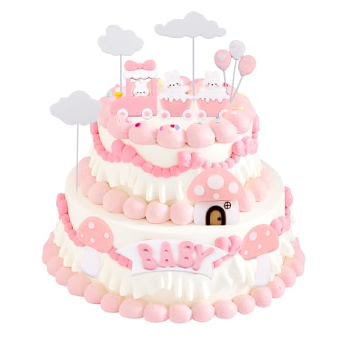 XIAQICA 16 Stück Tortendeko Geburtstag Hase Cake Topper Geburtstag Tortendeko Mädchen Rosa Weiß Kuchen Deko Geeignet für Geburtstagstorte Cupcake Party DIY Kuchen Dekoration XIAQICA 16 Stück Tortendeko Geburtstag Hase Cake Topper Geburtstag Tortendeko Mädchen Rosa Weiß Kuchen Deko Geeignet für Geburtstagstorte Cupcake Party DIY Kuchen Dekoration von XIAQICA