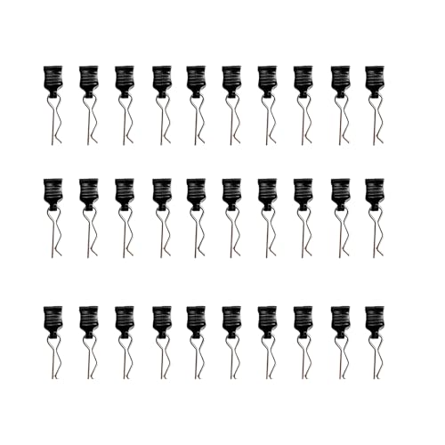 XIAQICA 30 Stück Schwarz RC Karosserie Clips mit Aufreißlaschen RC Körper Car Auto Deerc Ersatzteile Karosserieklammern Körper Shell Pin Edelstahl Clip Pins Zubehör für Fernbedienung Shell Modell XIAQICA 30 Stück Schwarz RC Karosserie Clips mit Aufreißlaschen RC Körper Car Auto Deerc Ersatzteile Karosserieklammern Körper Shell Pin Edelstahl Clip Pins Zubehör für Fernbedienung Shell Modell von XIAQICA