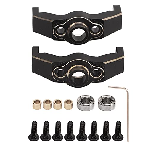 XIASABA Messing C-Nabenträger, professionelle RC-Messinghalterungen mit Lagern für Traxxas 4M 1/18 RC-Auto von XIASABA