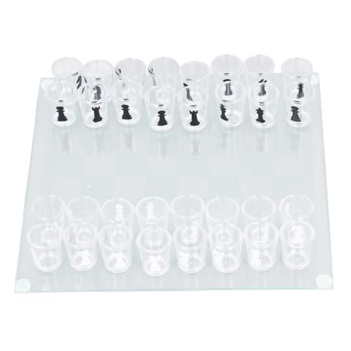 Schachbrett mit Schnapsglas, Schachfiguren, Trinkschnaps, Schachspiel, lustiges Schach-Trinkspiel, echtes Schnapsglas, Schachspiel, klares Glas und Milchglas, Schnapsschachspiel, Trinkspielset Schachbrett mit Schnapsglas, Schachfiguren, Trinkschnaps, Schachspiel, lustiges Schach-Trinkspiel, echtes Schnapsglas, Schachspiel, klares Glas und Milchglas, Schnapsschachspiel, Trinkspielset von XIASABA